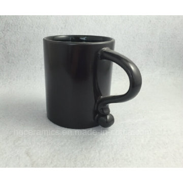 Nouvelle tasse noire, tasse de café noir, tasse de café noire